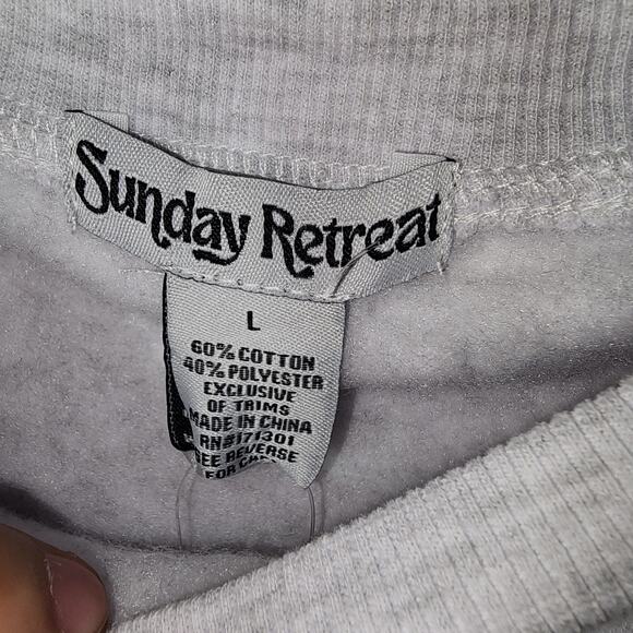 Brunch club women's gray sweatshirt size Large - Picture 5 of 7